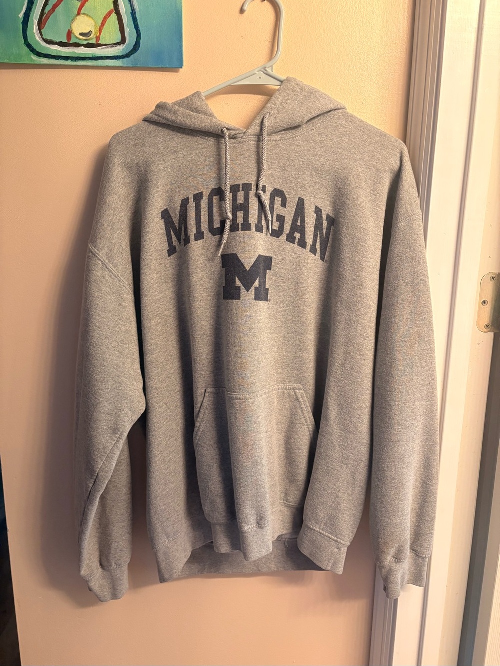 Univ of Michigan Gray Hooded Sweatshirt